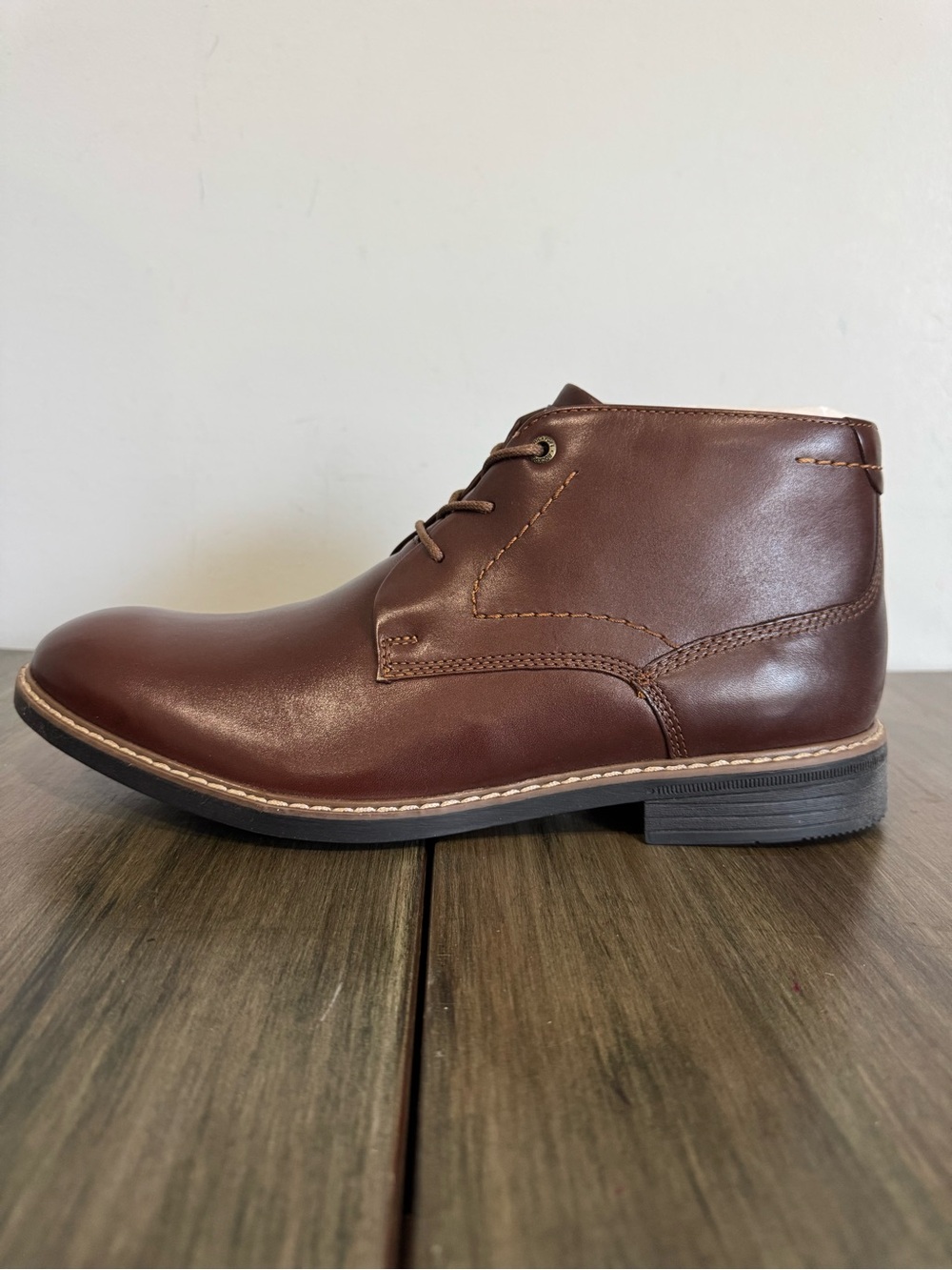 Men's Brown Leather Chukka Boots